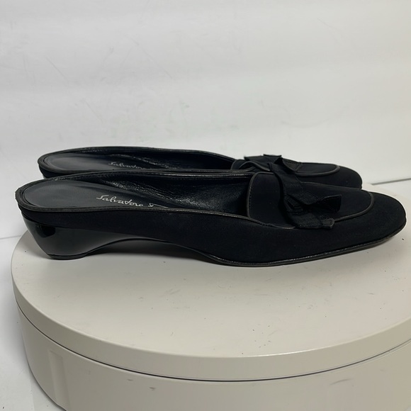 Salvatore Ferragamo black mules size 6.5 B - Picture 3 of 12